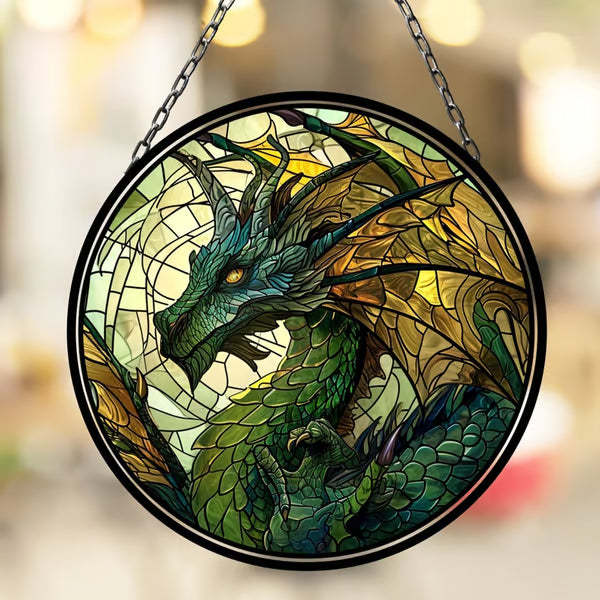🎄2024 Christmas Gift 50% Off--Acrylic Colorful Dragon Suncatcher Ornament